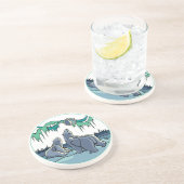 Polar Beer Art geeft innerlijke Onderzetters van w (Zijkant)