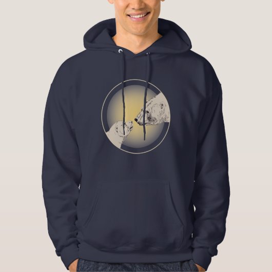 Polar Beer Art Hoodie Baby Beer Hoodie (Voorkant)