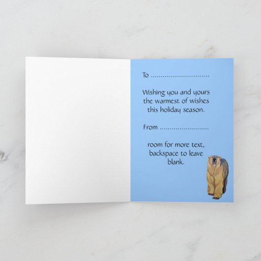 Polar Beer Art Kaarten Aangepaste Kaarten voor de  (Binnen)