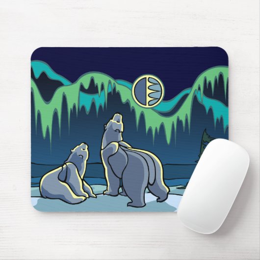 Polar Beer Art Mousepad Stylish Wildlife Mousepad Muismat (Met muis)