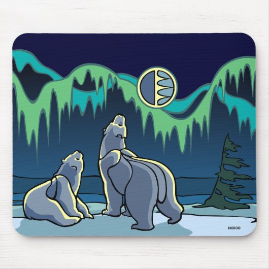 Polar Beer Art Mousepad Stylish Wildlife Mousepad Muismat (Voorkant)