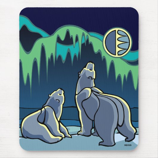 Polar Beer Art Mousepad Stylish Wildlife Mousepad Muismat (Voorkant)