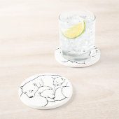 Polar Beer Art Onderzetters Beer en kubusOnderzett (Zijkant)