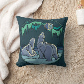 Polar Beer Art Pillow Moeder w. Baby Beren Pillow Kussen (Deken)
