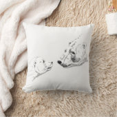 Polar Beer Art Pillow Moeder w. Baby Beren Pillow Kussen (Deken)