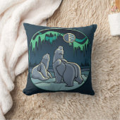 Polar Beer Art Pillow Moeder w. Baby Beren Pillow Kussen (Deken)