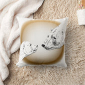 Polar Beer Art Pillow Moeder w. Baby Beren Pillow Kussen (Deken)