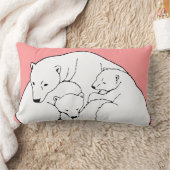 Polar Beer Art Pillow Moeder w. Baby Beren Pillow Kussen (Deken)