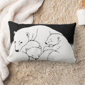 Polar Beer Art Pillow Moeder w. Baby Beren Pillow Kussen (Deken)