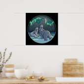 Polar Beer Art Poster Print First Nation Wildlife (Keuken)