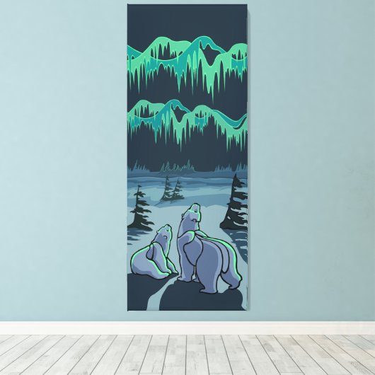 Polar Beer Art Print (Insitu (Houten vloer))