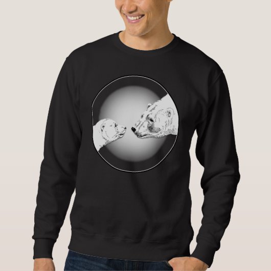 Polar Beer Art Sweatshirt Cute Baby Shirten (Voorkant)
