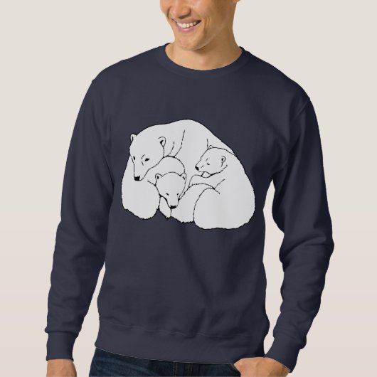 Polar Beer Art Sweatshirt Cute Baby Shirten (Voorkant)