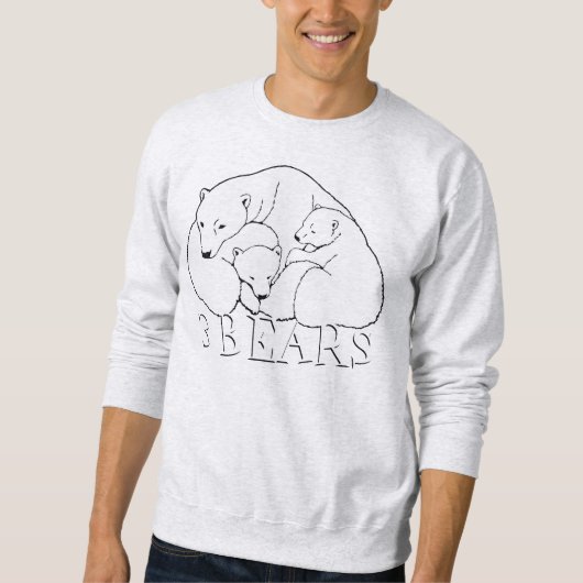 Polar Beer Art Sweatshirts Beer Cubs Unisex Shirte Trui (Voorkant)