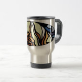 Polar Beer Art Travel Mug Native Art Beer Cup Reisbeker (Voorkant rechts)
