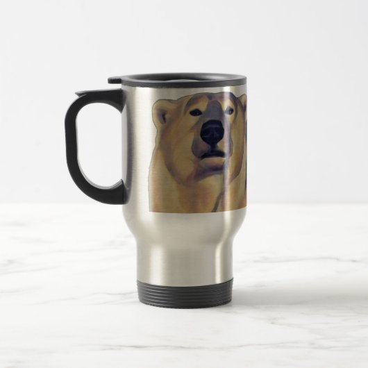 Polar Beer Art Travel Mug Wildlife Art Beer Cup Reisbeker (Links)