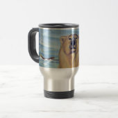 Polar Beer Art Travel Mug Wildlife Art Beer Cup Reisbeker (Voorkant links)