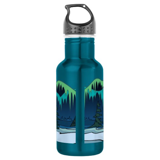 Polar Beer Art Water Inative Beer Art Sport Bottle Waterfles (Achterkant)