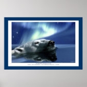 POLAR BEER & AURORA Art Poster (Voorkant)
