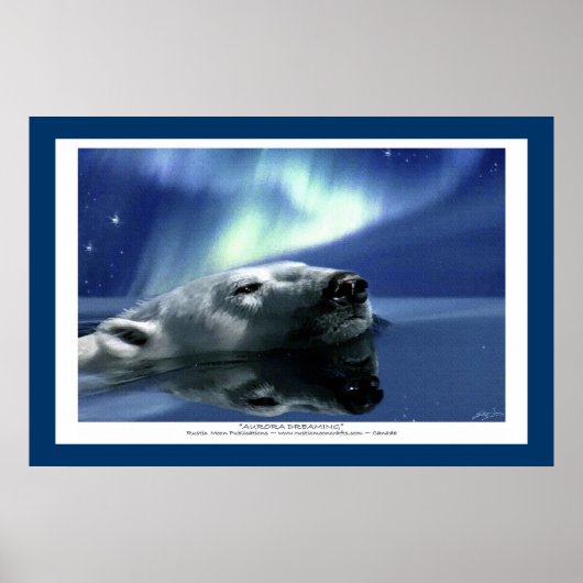 POLAR BEER & AURORA Art Poster (Voorkant)