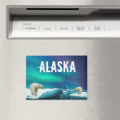 Polar Beer Aurora Borealis Alaska Magnet (Insitu (Vaatwasser))