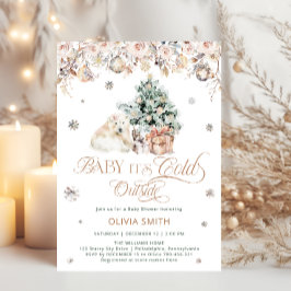 Polar Beer Baby het is koud buiten Baby shower Kaart