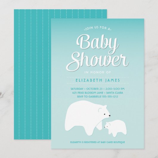 Polar Beer Baby Kaart (Voorkant / Achterkant)