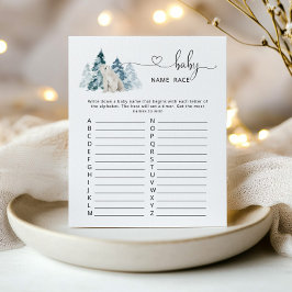 Polar beer Baby Name race game