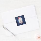 Polar Beer Baby Pet Vierkante Sticker (Envelop)