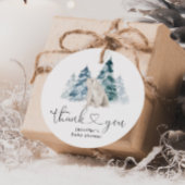 Polar beer baby shower bedankt bedankjes labels