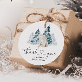 Polar beer baby shower bedankt bedankjes labels