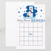 Polar beer baby shower bingo (Voorkant / Achterkant)