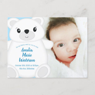 Polar Beer Baby shower Briefkaart