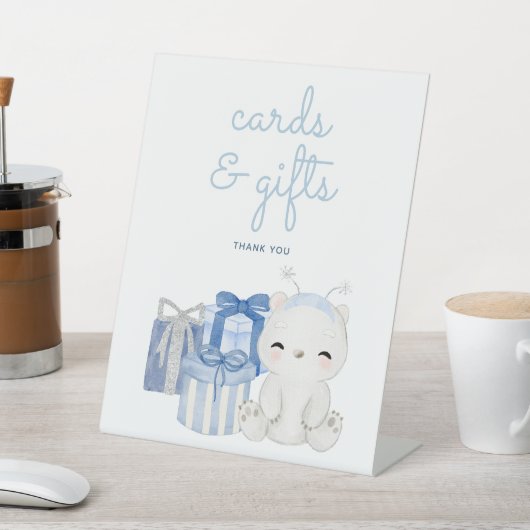Polar Beer Baby shower Geschenken en Kaarten Reclamebord Met Voetstuk (Insitu)