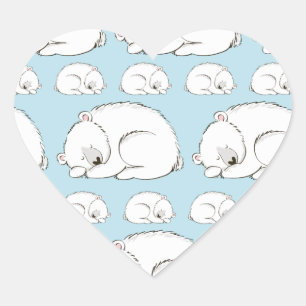 Polar Beer Baby shower Hart Sticker