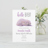 Polar Beer Baby shower Invitation Kaart (Staand voorkant)