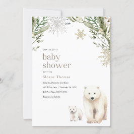 Polar Beer Baby shower Invitation Kaart