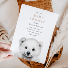 Polar Beer Baby shower Invitation Kaart