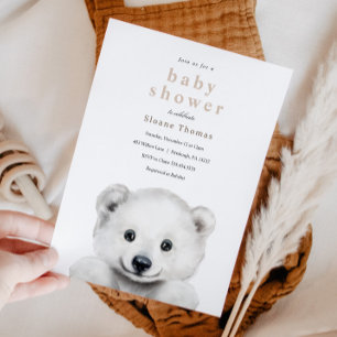 Polar Beer Baby shower Invitation Kaart