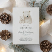 Polar Beer Baby shower Invitation Kaart