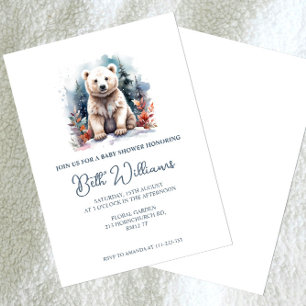 Polar Beer Baby shower Invitation Kaart