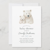 Polar Beer Baby shower Invitation Kaart (Voorkant)