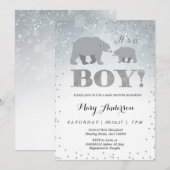 Polar Beer Baby shower Invitation Kaart (Voorkant / Achterkant)