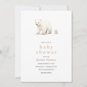 Polar Beer Baby shower Invitation Kaart (Voorkant)