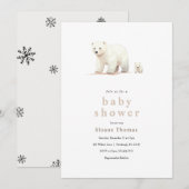Polar Beer Baby shower Invitation Kaart (Voorkant / Achterkant)