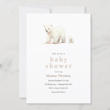 Polar Beer Baby shower Invitation