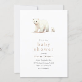 Polar Beer Baby shower Invitation Kaart