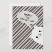 Polar Beer Baby shower Kaart (Achterkant)