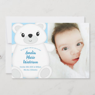 Polar Beer Baby shower Kaart