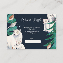 Polar Beer Baby shower Luier Raffle Enclosure Informatiekaartje